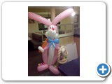 GIANT PINK BUNNY ALONE