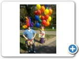 Me with the Balloon guy's balloon props for Premium Rush