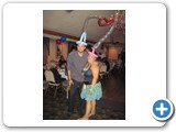 The 'WE JUST GOT ENGAGED' balloon hat again